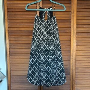 Madewell Monochrome Leaf Pattern Dress